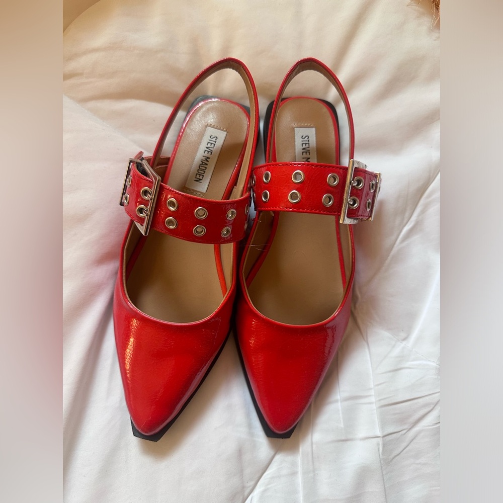 Steve Madden Red Patent Leather Heels